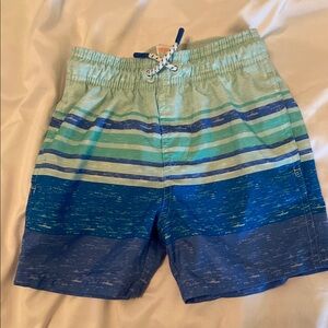 Cat & Jack Blue and Green Swim Trunks with Gradient Design